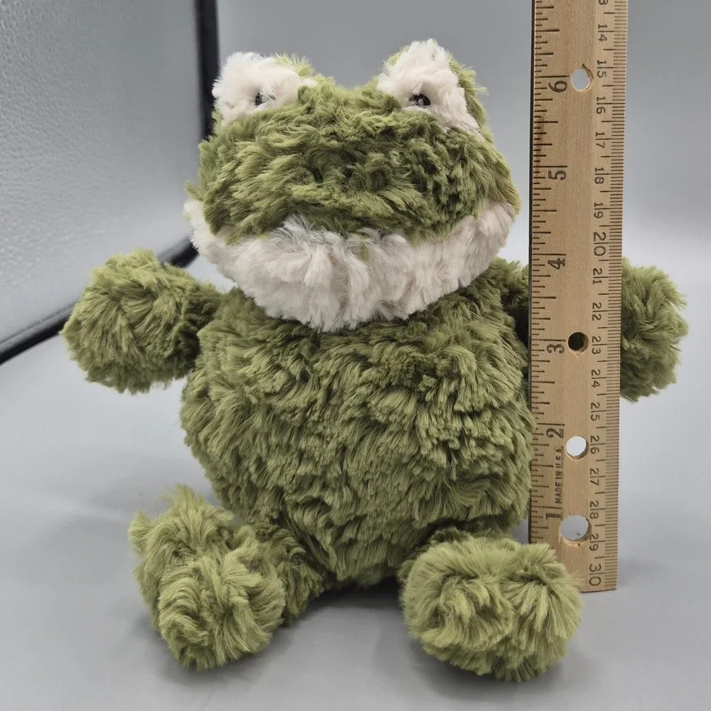 Mary Meyer Marshmallow Zoo Green Frog Plush Stuffed Animal Shaggy 7 inch Sitting